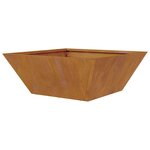 vidaXL Bol de Jardin 40x40x15 cm en Acier Corten