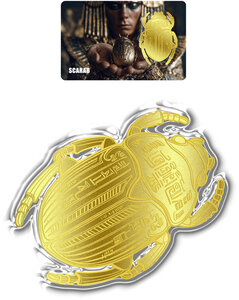 Monnaie SCARAB Shaped 1/500 Oz Medaille Or 2026 (PRÉCOMMANDE)