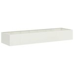 vidaXL Jardinière blanc 280x80x40 cm acier