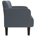 vidaXL Canapé causeuse gris foncé 109 cm velours