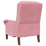 vidaXL fauteuil Rose 76 x 94 x 102 cm Velours
