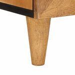 vidaXL Table de chevet 2 Pièces Marron clair 40 x 33 x 46 cm