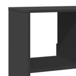 vidaXL Cloison de séparation noir 100x33x187 5 cm bois d'ingénierie