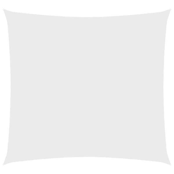 vidaXL Voile de parasol Tissu Oxford carré 3 6x3 6 m Blanc