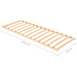 vidaXL Sommier à lattes avec 13 lattes 80x200 cm