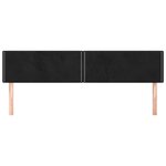 vidaXL Têtes de lit 2 Pièces Noir 100x5x78/88 cm Velours