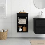 vidaXL Meuble de Salle de Bain In-between Chêne noir 30 x 44 5 x 50 cm