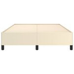 vidaXL Cadre de lit sans matelas crème 140x190 cm similicuir