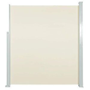 vidaXL Auvent latéral rétractable de patio 120x500 cm Crème