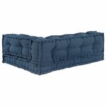 vidaXL Coussin de canapé 3 Pièces Indigo tissu