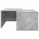 vidaXL Ensemble de tables basses 2 Pièces Gris béton Bois d'ingénierie