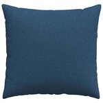 vidaXL Coussins de canapé 2 Pièces Bleu 45 x 45 cm tissu