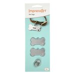 Kit médaille pour animaux à graver - argenté