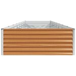 vidaXL Jardinière surélevée 775 x 100 x 36 cm Acier galvanisé