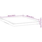 vidaXL Protège-matelas blanc 180x200 cm imperméable