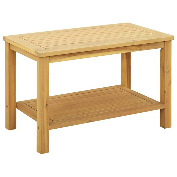 vidaXL Table d'appoint Huile Naturelle 70 x 40 x 45 cm