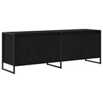 vidaXL Meuble TV Chêne noir 140 x 36 x 49.5 cm Bois d'ingénierie