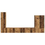 vidaXL Ensemble de meuble TV mural Montage mural 6 Pièces Bois Ancien