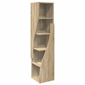 vidaXL Meuble d'angle Chêne Sonoma 32x32x140cm Bois d'ingénierie