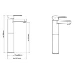 SCHÜTTE Mitigeur de haut lavabo ELEPHANT Chrome