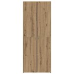 vidaXL Cabinet de Bureau avec étagère chêne artisanal 60 x 32 x 153