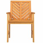 vidaXL Chaises de jardin 8 Pièces Marron 59 x 62.5 x 89 cm