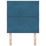 vidaXL Tête de lit en velours bleu nuit - 80 cm avec motifs en forme de losange