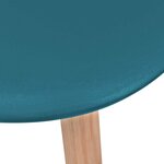 vidaXL Chaises à manger lot de 2 Turquoise Plastique