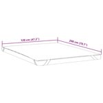 vidaXL Protège-matelas blanc 120x200 cm imperméable