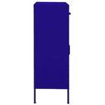 vidaXL Armoire de rangement Bleu marine 80x35x101 5 cm Acier
