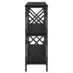 vidaXL Table console Chêne noir 100 x 28 x 80 5 cm Bois d'ingénierie