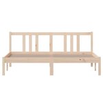 vidaXL Cadre de lit sans matelas bois massif 160x200 cm