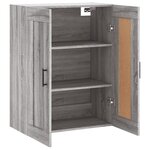 vidaXL Armoire murale sonoma gris 69 5x34x90 cm bois d'ingénierie
