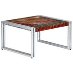 vidaXL Table basse 60x60x35 cm Bois de récupération massif