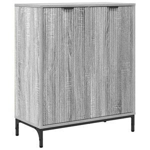 vidaXL Buffet Sonoma gris 69 5 x 33 x 82 cm Bois d'ingénierie