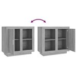 vidaXL Buffet Sonoma gris 80x40x75 cm