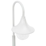 vidaXL Lampadaire de jardin E27 120 cm Aluminium Blanc