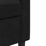 vidaXL Ensemble de canapés 4 Pièces avec coussins Noir Velours