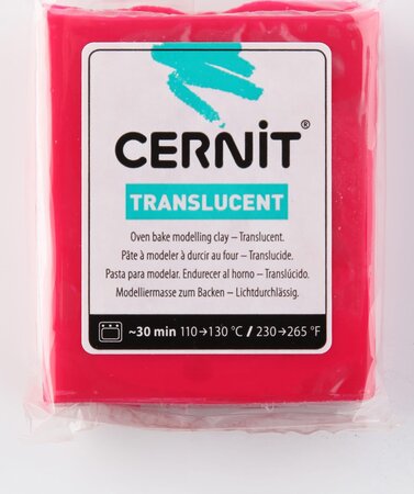 Pâte Cernit Translucent 56 g Rubis (474) - Cernit