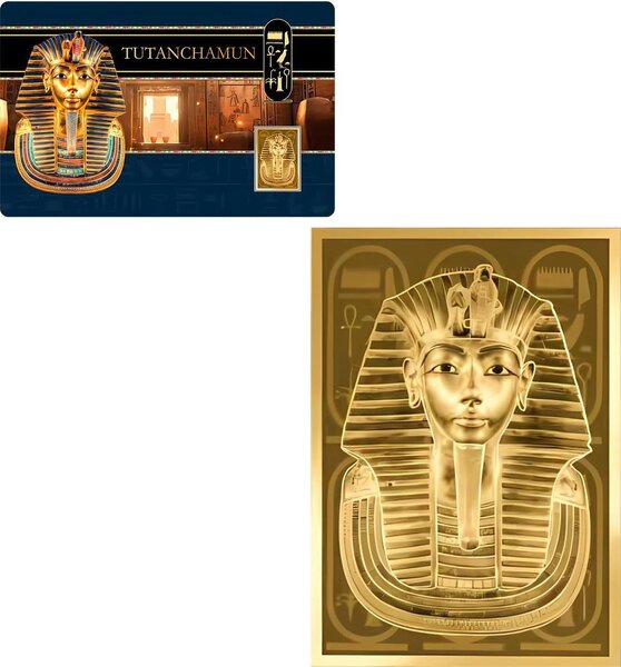 Pièce de monnaie en Or 3000 Francs g 0.031 (1/1000 oz) Millésime 2024 Gold Gift TUTANCHAMUN 1/1000