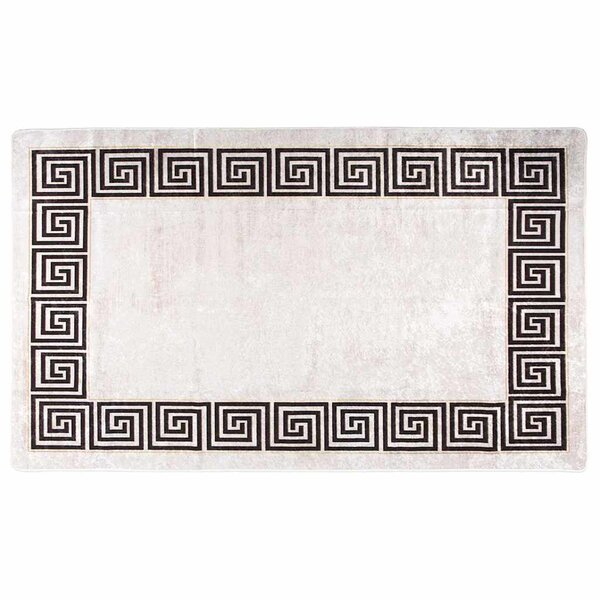 vidaXL Tapis lavable antidérapant 120x180 cm beige clair