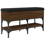 vidaXL Banc à chaussures chêne marron 82x32x45 cm bois d'ingénierie
