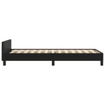 vidaXL Cadre de lit sans matelas noir 100x200 cm similicuir