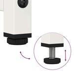 vidaXL Buffet blanc 36x39x107 cm acier laminé à froid