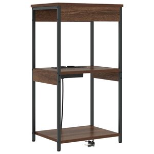 vidaXL Cabinet de chevet Chêne brun 41 x 31 x 76 cm Bois d'ingénierie