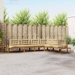 vidaXL Ensemble de canapés d'extérieur Naturel et Beige