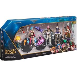 League of legends - coffret 5 figurines 10 cm - 6062218 - avec 12 points d'articulation & accessoires - jouet collection