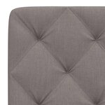 vidaXL Coussin de tête de lit taupe 120 cm tissu