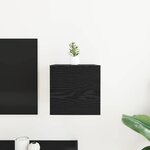 vidaXL Meuble TV Chêne noir 30 5 x 30 x 30 cm Bois d'ingénierie