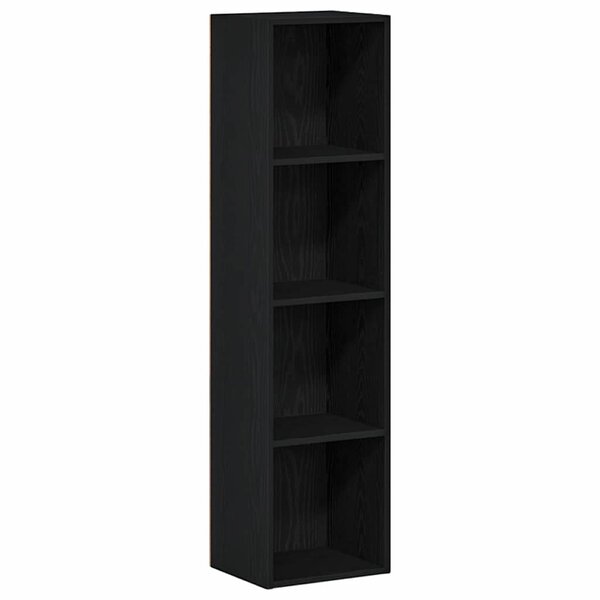 vidaXL Bibliothèque Chêne noir 36 x 30 x 143 cm Bois d'ingénierie